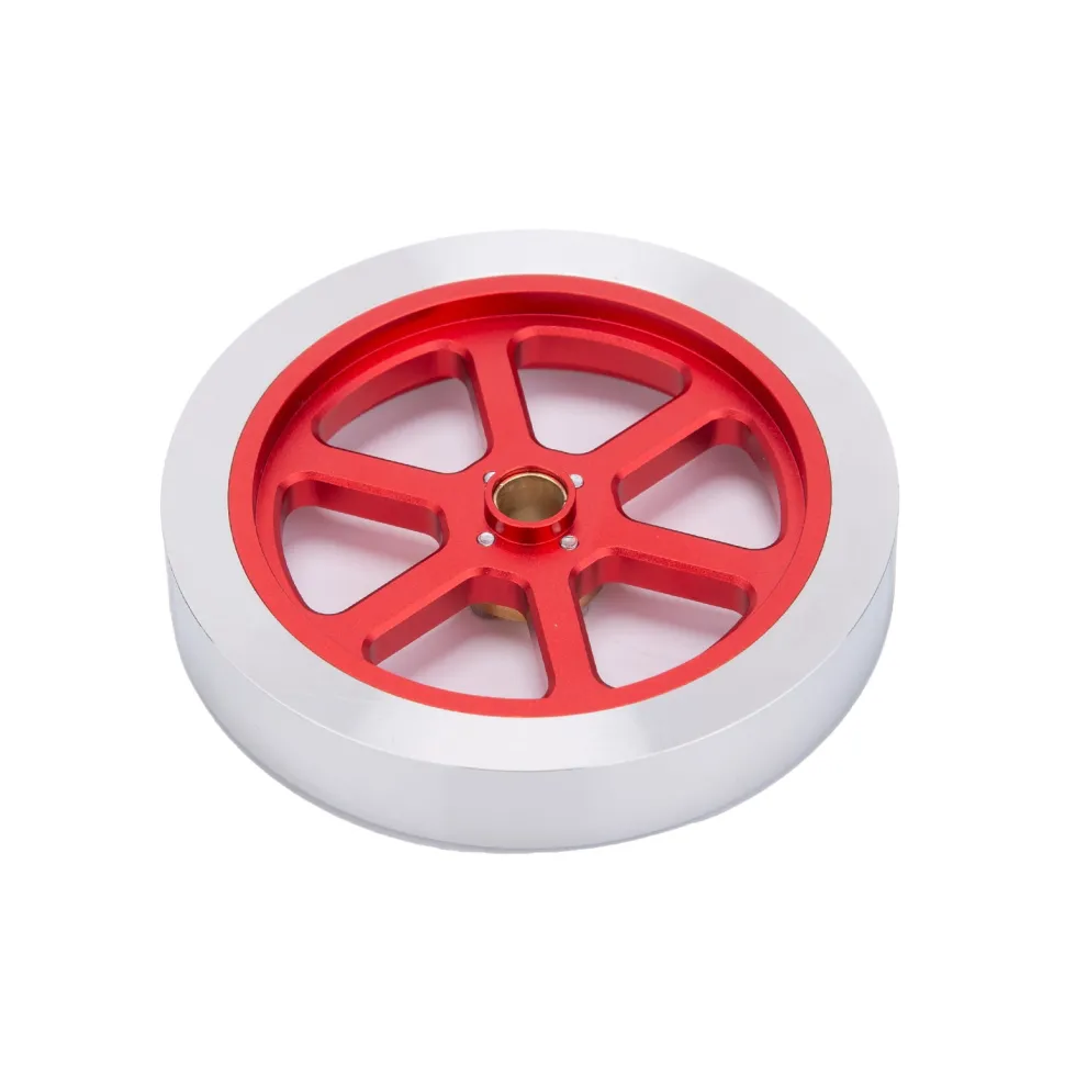 Flywheel Anodized Polished Engine Accessory for ENJOMOR Hit and Miss 6CC Engine Models