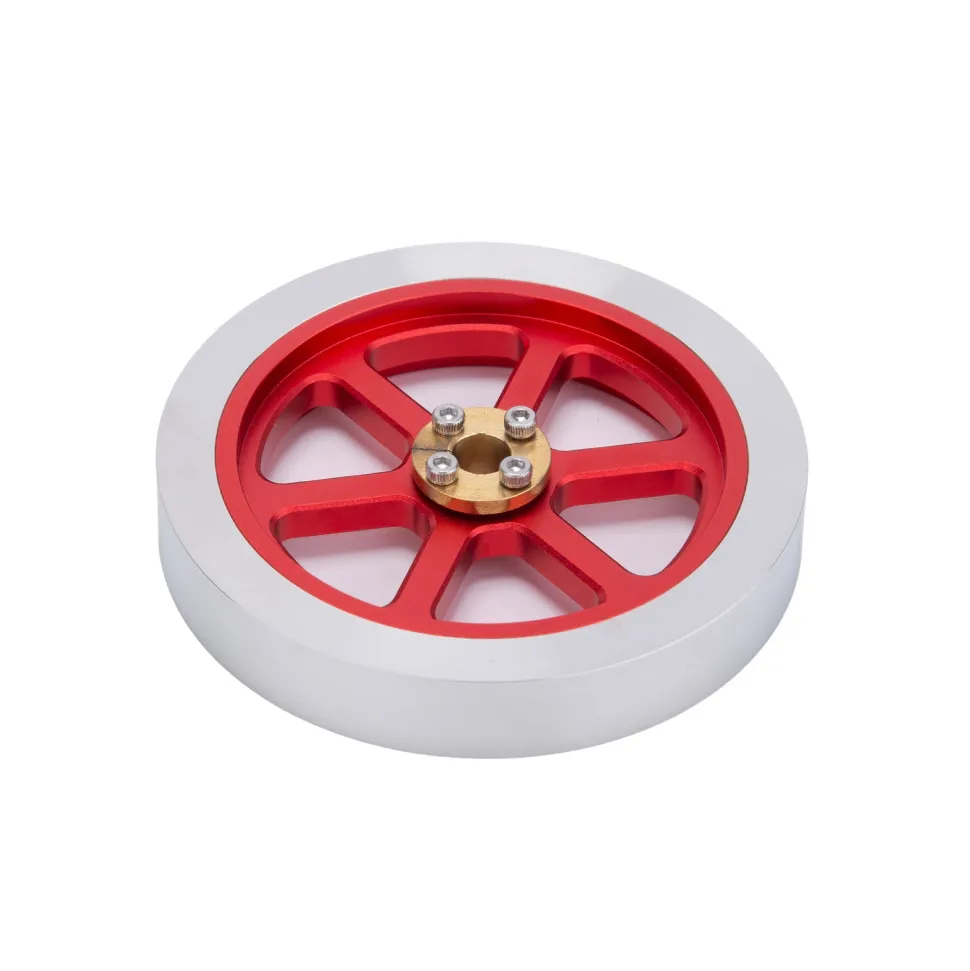 Flywheel Anodized Polished Engine Accessory for ENJOMOR Hit and Miss 6CC Engine Models
