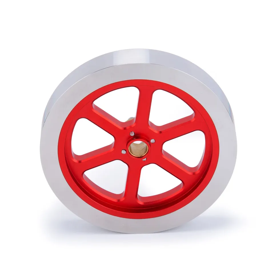 Flywheel Anodized Polished Engine Accessory for ENJOMOR Hit and Miss 6CC Engine Models