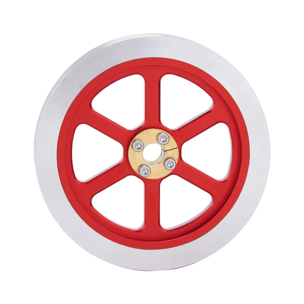 Flywheel Anodized Polished Engine Accessory for ENJOMOR Hit and Miss 6CC Engine Models