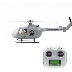 FLYWING BO105 470 Size 2.4G 6CH Military RC Helicopter With H1 Flight Controller,GPS and Adjustable Left/Right-Handed Controls