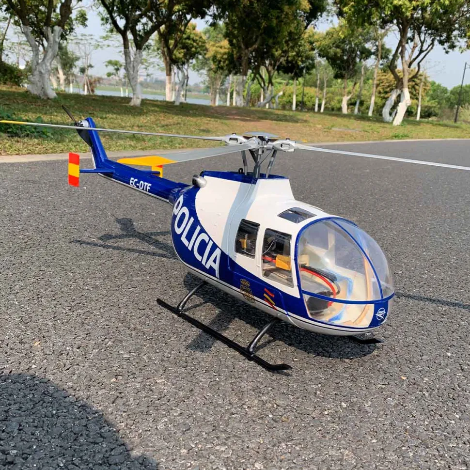 FLYWING BO105 470 Size 2.4G 6CH Military RC Helicopter With H1 Flight Controller,GPS and Adjustable Left/Right-Handed Controls