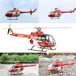 FLYWING BO105 470 Size 2.4G 6CH Military RC Helicopter With H1 Flight Controller,GPS and Adjustable Left/Right-Handed Controls