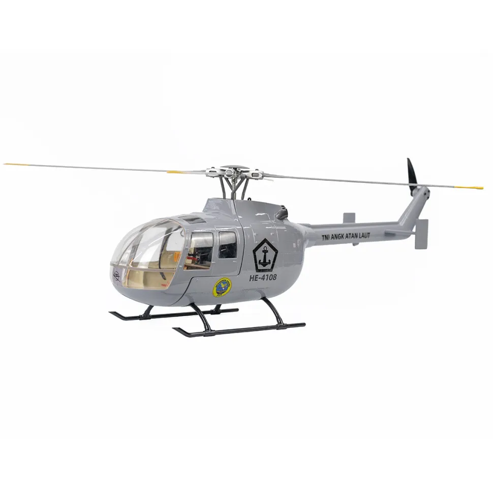 FLYWING BO105 470 Size 2.4G 6CH Military RC Helicopter With H1 Flight Controller,GPS and Adjustable Left/Right-Handed Controls