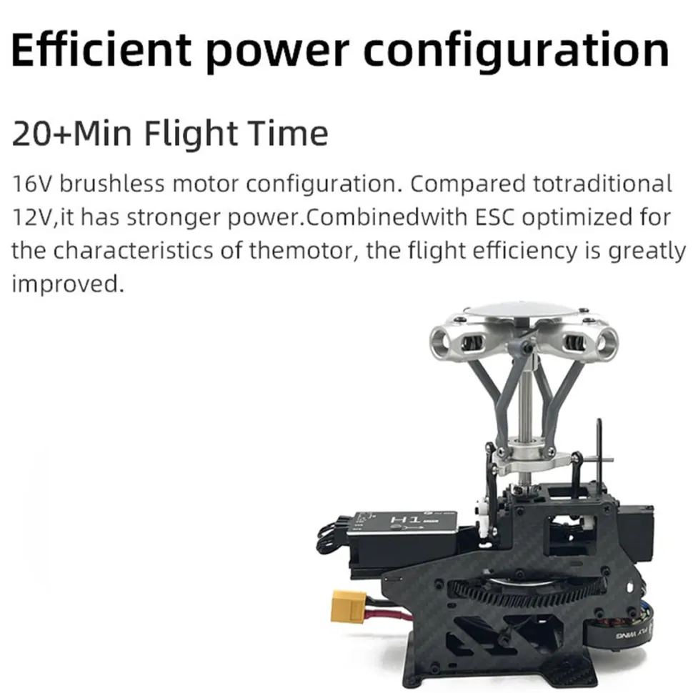 FLYWING EC135 470 Class RC Helicopter Detachable Propellers ADAC 6CH 2.4G with H1 Flight Controller & GPS