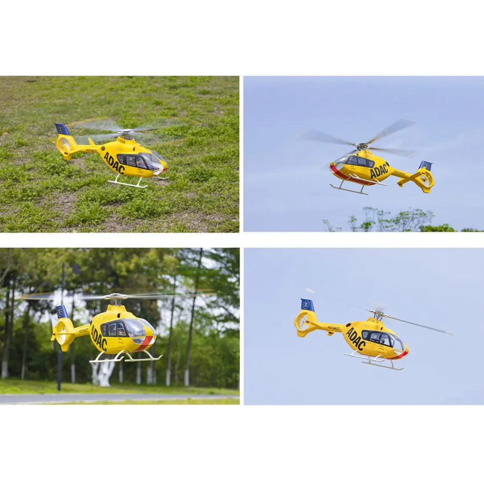 FLYWING EC135 470 Class RC Helicopter Detachable Propellers ADAC 6CH 2.4G with H1 Flight Controller & GPS