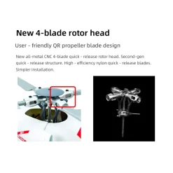 FLYWING MH-60T 2.4G 6CH 470-Class Quick-Release 4-Rotor Scale RC Military Helicopter Model with ACE Flight Controller, GPS Positioning & Left/Right-Hand Control