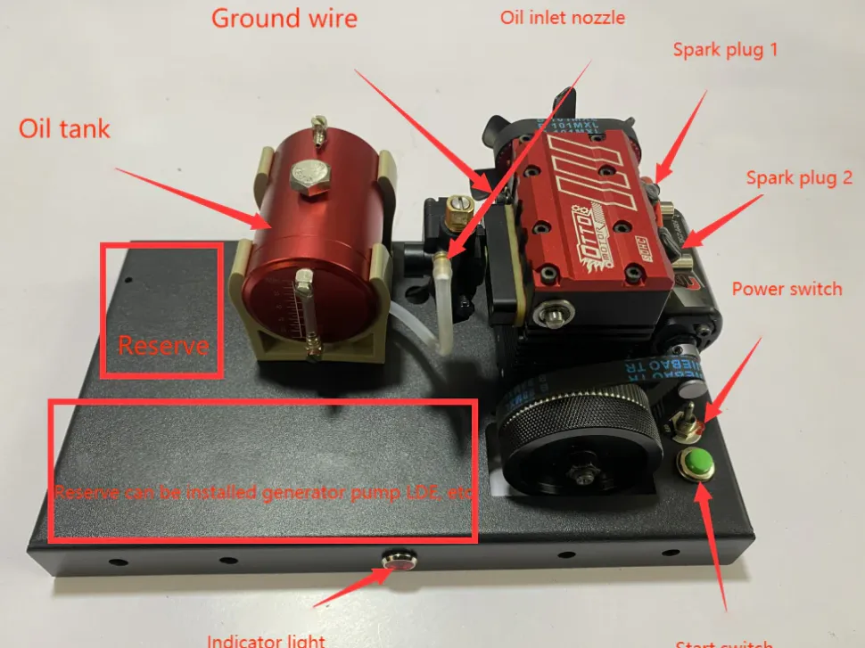 Gasoline Engine Conversion Kit for SEMTO ST-NF2 Nitro Engine Model Kit