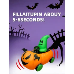 2.4Ghz Inflatable Pumpkin Street Racing RC Car Halloween Gift RTR