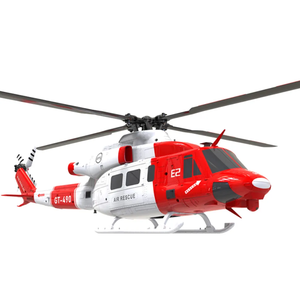 GOOSKY E2 UH-1Y 2.4G 6CH Dual Brushless Direct Drive RC Rescue Simulation Helicopter Model with Lidar positioning