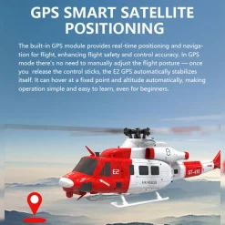 GOOSKY E2 UH-1Y 2.4G 6CH Dual Brushless Direct Drive RC Rescue Simulation Helicopter Model with Lidar positioning