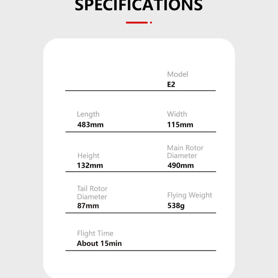 GOOSKY E2 UH-1Y 2.4G RC 6CH Dual Brushless Direct Drive Scale Aerobatic GTS Flight Control Helicopter Model