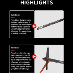 GOOSKY Legend S2 MAX 2.4G 6CH Dual Brushless 3D Stunt RC Helicopter