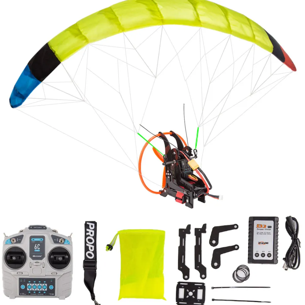 2.4G RC Electric Stunt Mini Paraglider Model High-Altitude Stunt Flight Paraglider Toy (RTF Version)