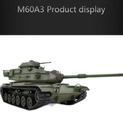 1/16 2.4G RC Tank American M60A3 Main Battle Tank Model Vehicle with Lights & Sounds