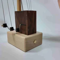 Handcrafted Wooden Western Fire Dragon Dynamic Model - Desktop Stress Relief Display (Non-Music Box)