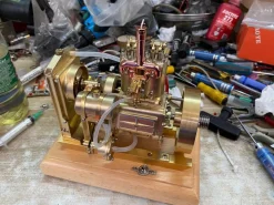 H74 5CC 2-cylinder 4 Stroke Water Cooled Gasoline Engine ICE Model Internal Combustion Engine