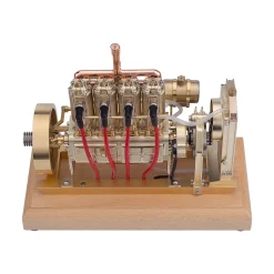 H75 12cc Vertical 4-cylinder OHV Gas Engine Internal Combustion Engine Tractor Engine Model with Mechanical Speed Limit Complete Water Circulation Cooling System