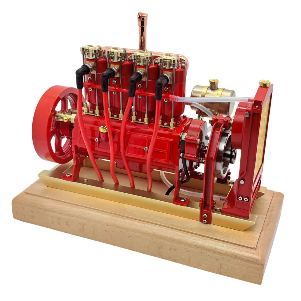 H75 12cc Vertical 4-cylinder OHV Gas Engine Internal Combustion Engine Tractor Engine Model with Mechanical Speed Limit Complete Water Circulation Cooling System