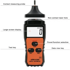 High-precision Infrared Laser Contact Tachometer Measuring Instrument