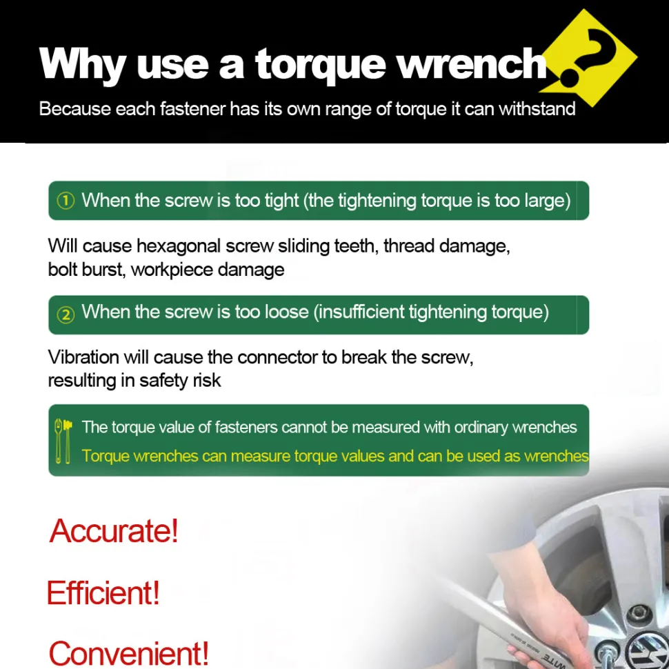 High-precision Mechanical Adjustable Torque Wrench Set DIY Tools Kit - 14Pcs