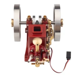 Hit and Miss Engine 6cc Metal Single Cylinder 4-Stroke IC Engine with Ignition Device Gift Collection