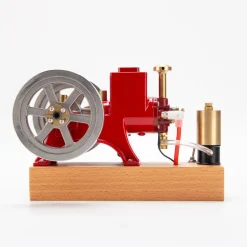 Hit and Miss Engine 6cc Metal Single Cylinder 4-Stroke IC Engine with Ignition Device Gift Collection
