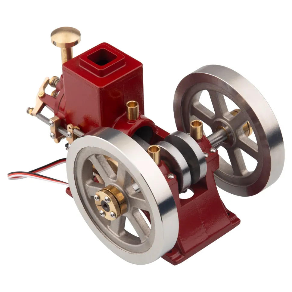 Hit and Miss Engine 6cc Metal Single Cylinder 4-Stroke IC Engine with Ignition Device Gift Collection