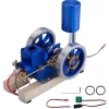Hit and Miss Engine Full Metal IC Engine Model Water Cooled Gasoline Engine with Base Gift Collection