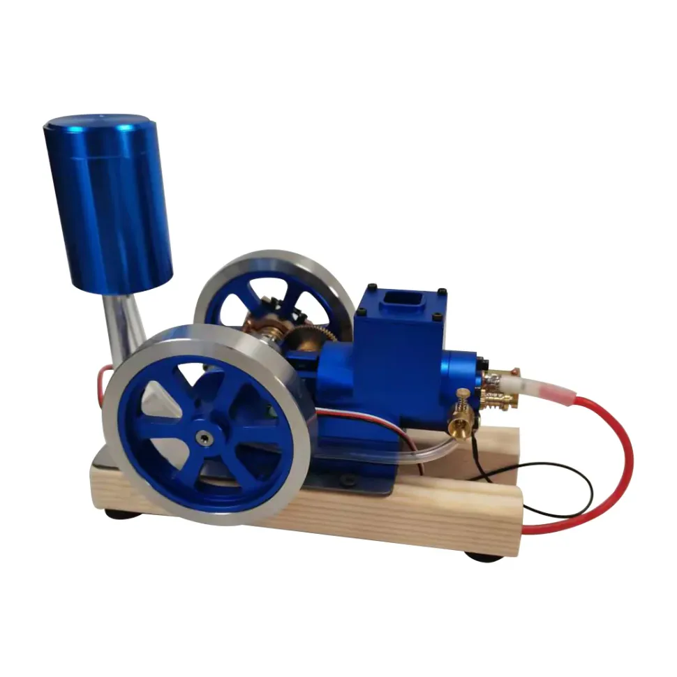 Hit and Miss Engine Full Metal IC Engine Model Water Cooled Gasoline Engine with Base Gift Collection