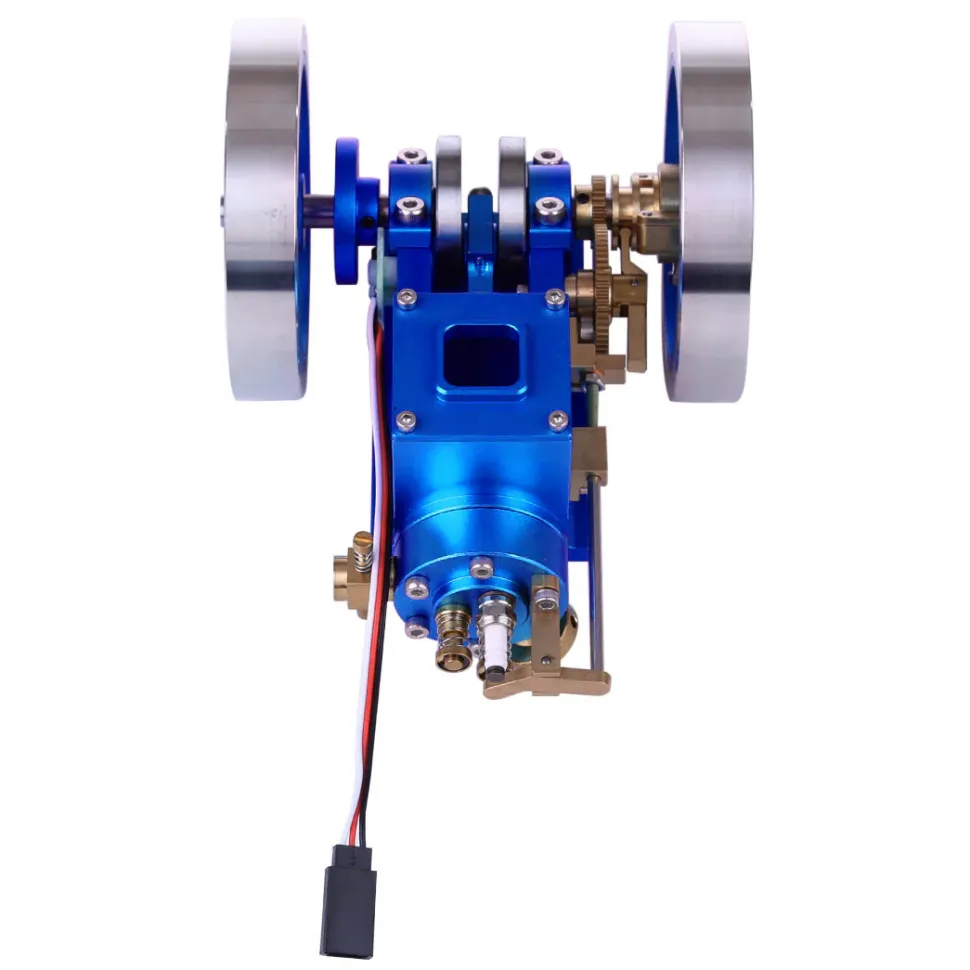 Hit and Miss Engine Full Metal IC Engine Model Water Cooled Gasoline Engine with Base Gift Collection