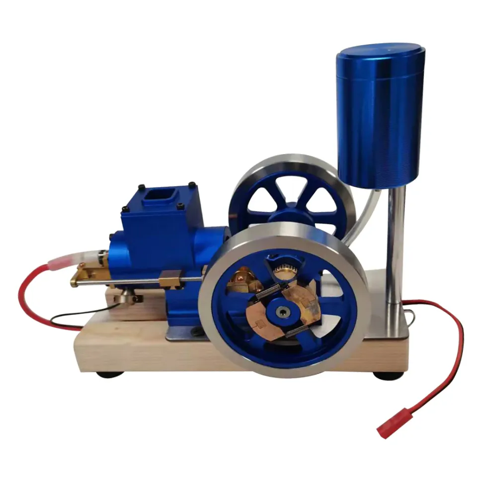 Hit and Miss Engine Full Metal IC Engine Model Water Cooled Gasoline Engine with Base Gift Collection