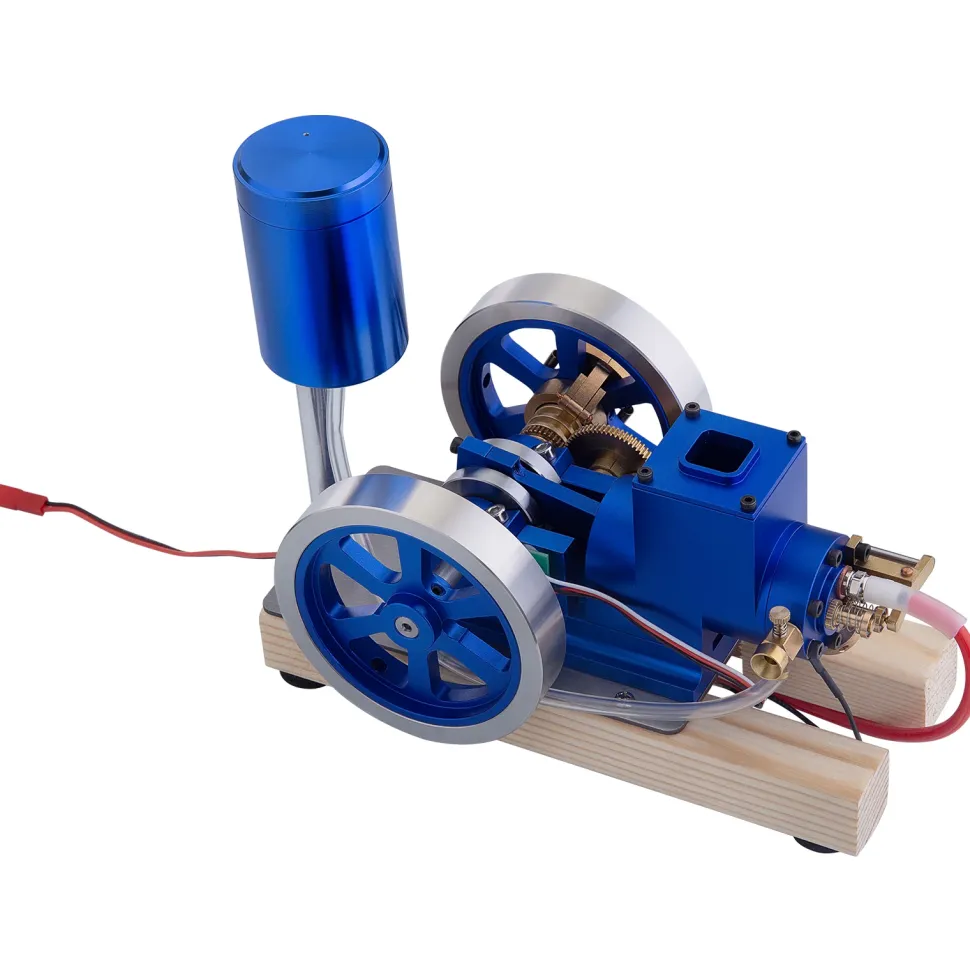 Hit and Miss Engine Full Metal IC Engine Model Water Cooled Gasoline Engine with Base Gift Collection