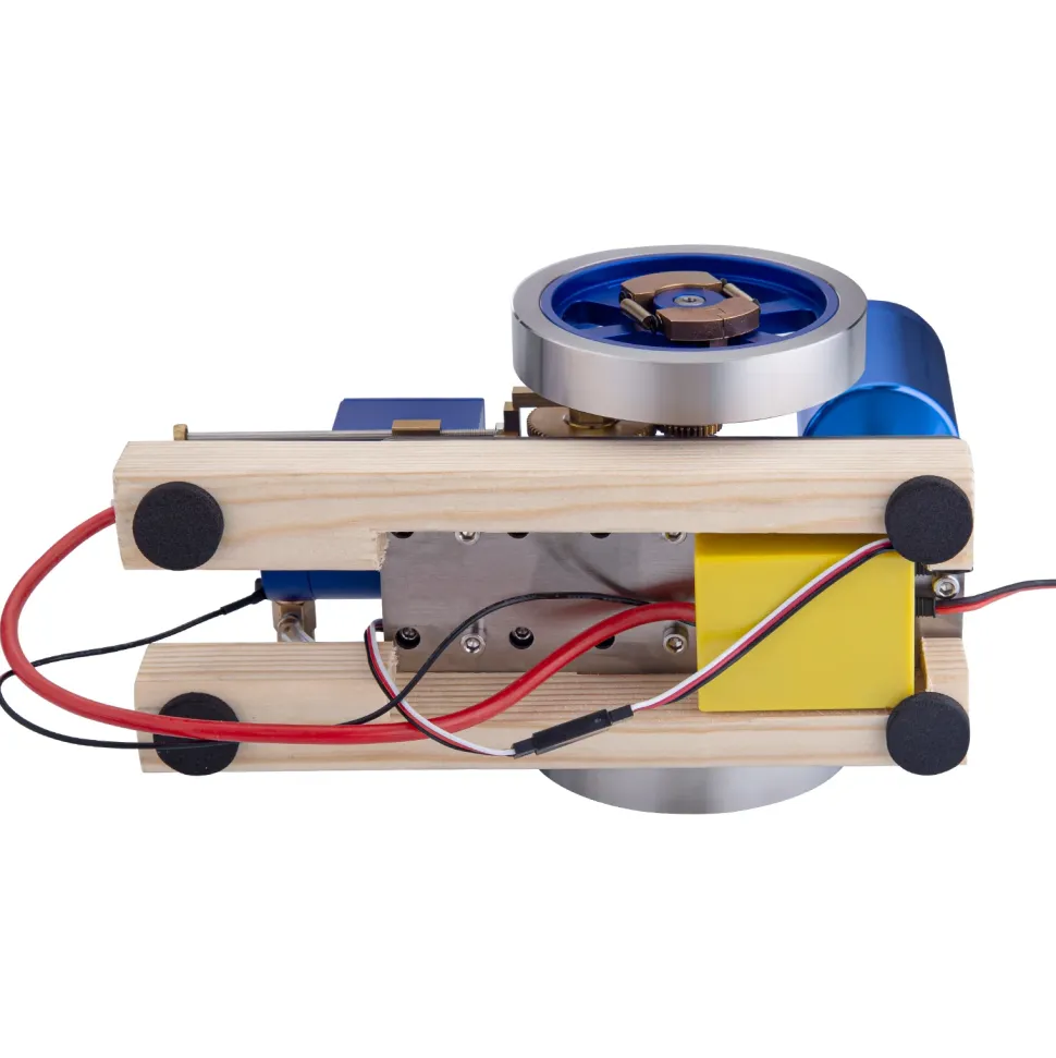 Hit and Miss Engine Full Metal IC Engine Model Water Cooled Gasoline Engine with Base Gift Collection