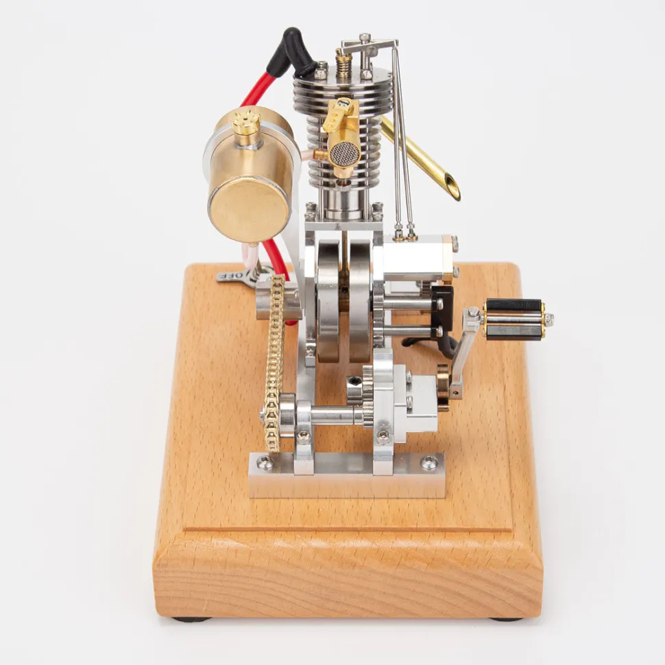 H09 Mini Hoglet Single-Cylinder Four-Stroke Gasoline Engine Model for Motorcycles with Pedal Start