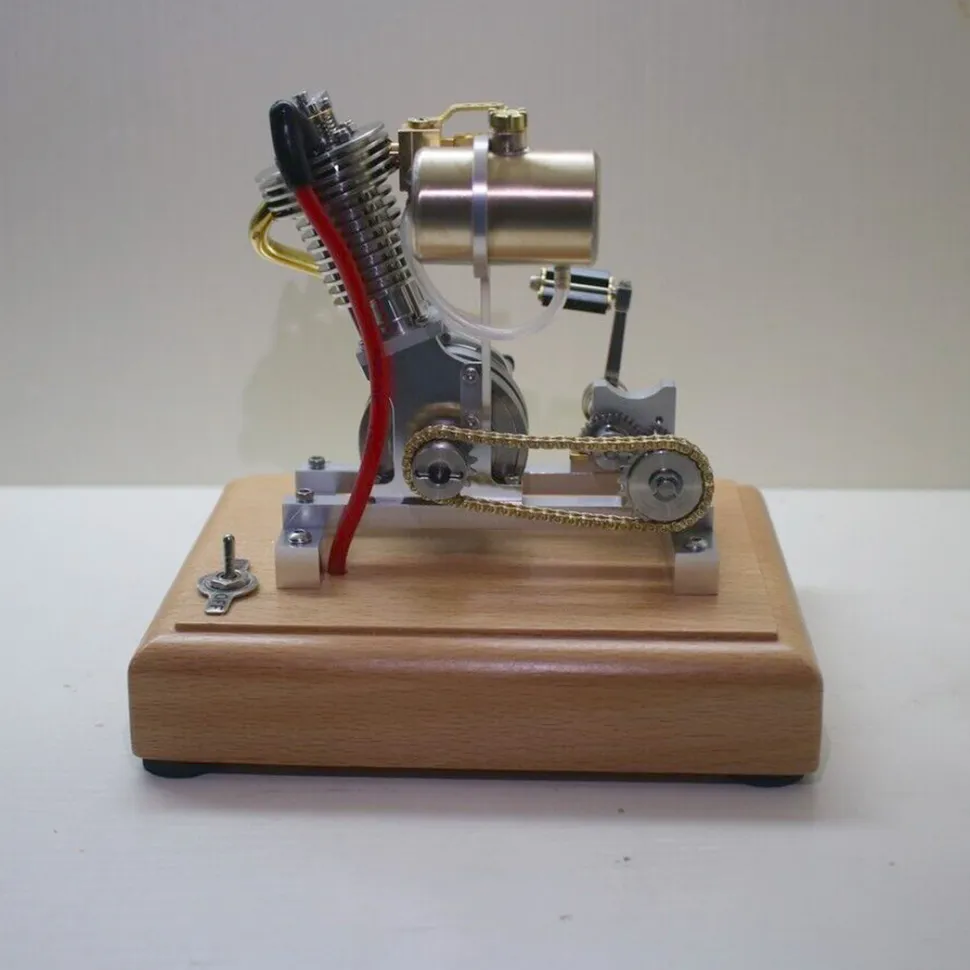 H09 Mini Hoglet Single-Cylinder Four-Stroke Gasoline Engine Model for Motorcycles with Pedal Start