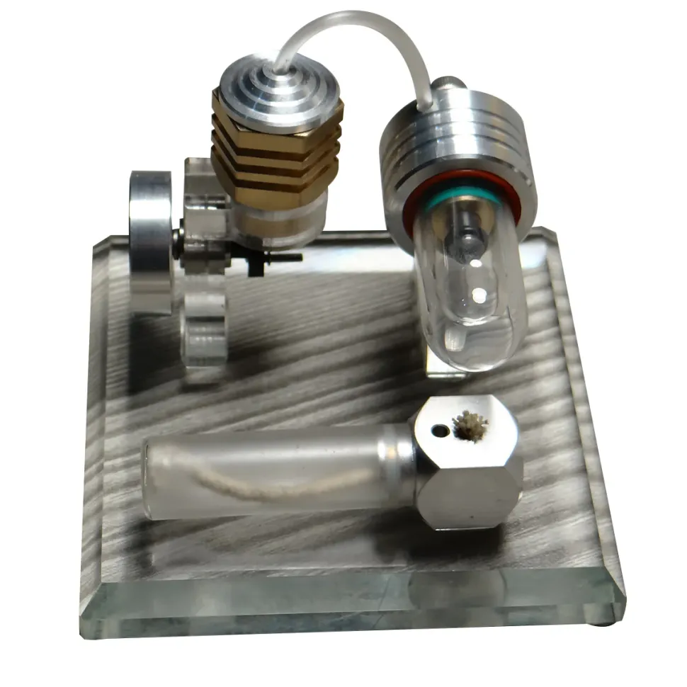Hot Air Single Cylinder Stirling Engine Model-Enginediy