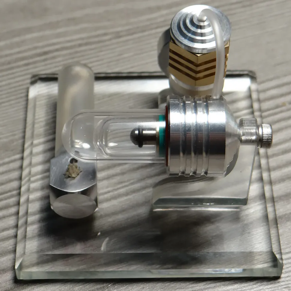 Hot Air Single Cylinder Stirling Engine Model-Enginediy