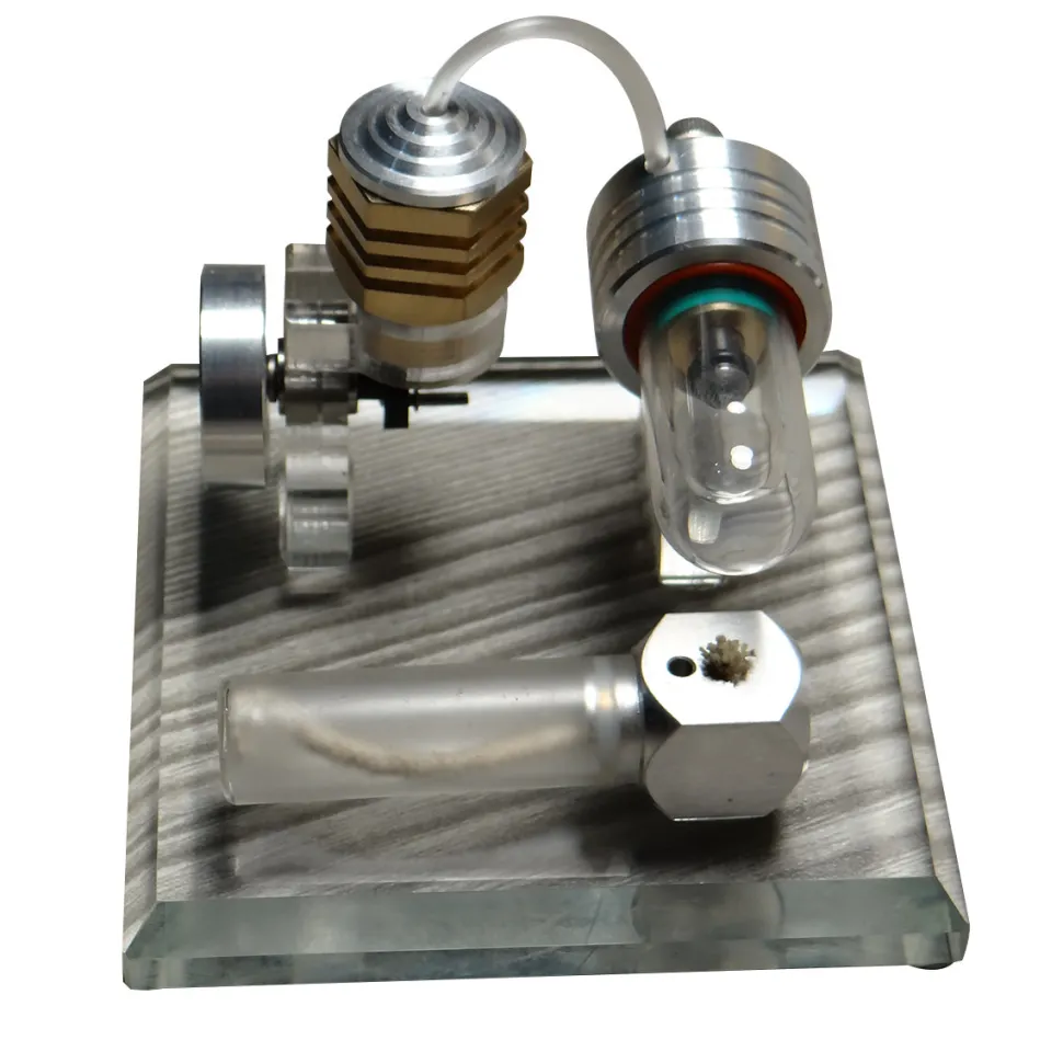 Hot Air Single Cylinder Stirling Engine Model-Enginediy