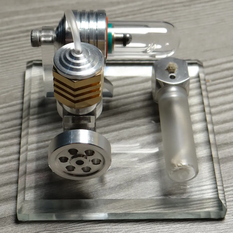 Hot Air Single Cylinder Stirling Engine Model-Enginediy