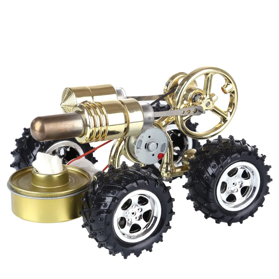 Hot Air Stirling Engine Car Engine Model Science Experiment Educational Toy