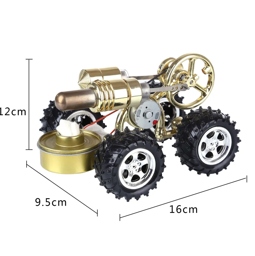 Hot Air Stirling Engine Car Engine Model Science Experiment Educational Toy
