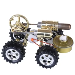 Hot Air Stirling Engine Car Engine Model Science Experiment Educational Toy