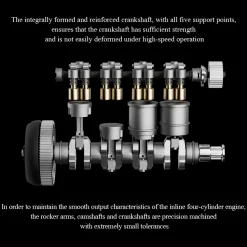 HOWIN L4 Engine 17.2cc SOHC Inline 4 Cylinder 4 Stroke Water-cooled Electric Nitro IC Engine Model