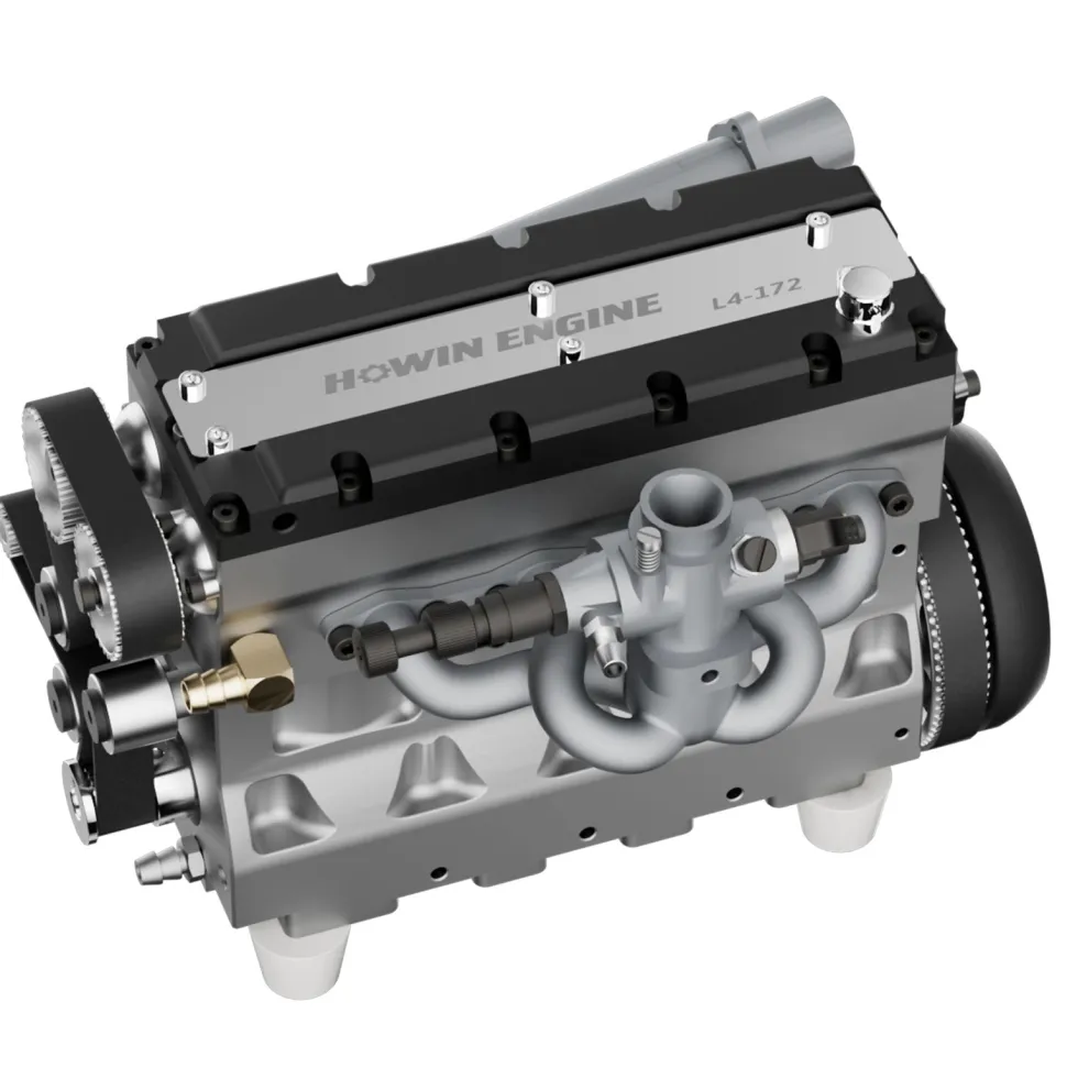 HOWIN L4 Engine 17.2cc SOHC Inline 4 Cylinder 4 Stroke Water-cooled Electric Nitro IC Engine Model