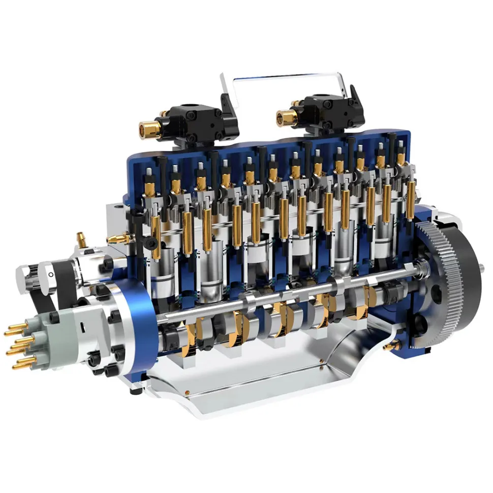 HOWIN L6-210 Engine 1/8 Scale 21cc Mini Inline 6 Cylinder 4 Stroke Water-cooled L6 Gasoline Engine Model Kit