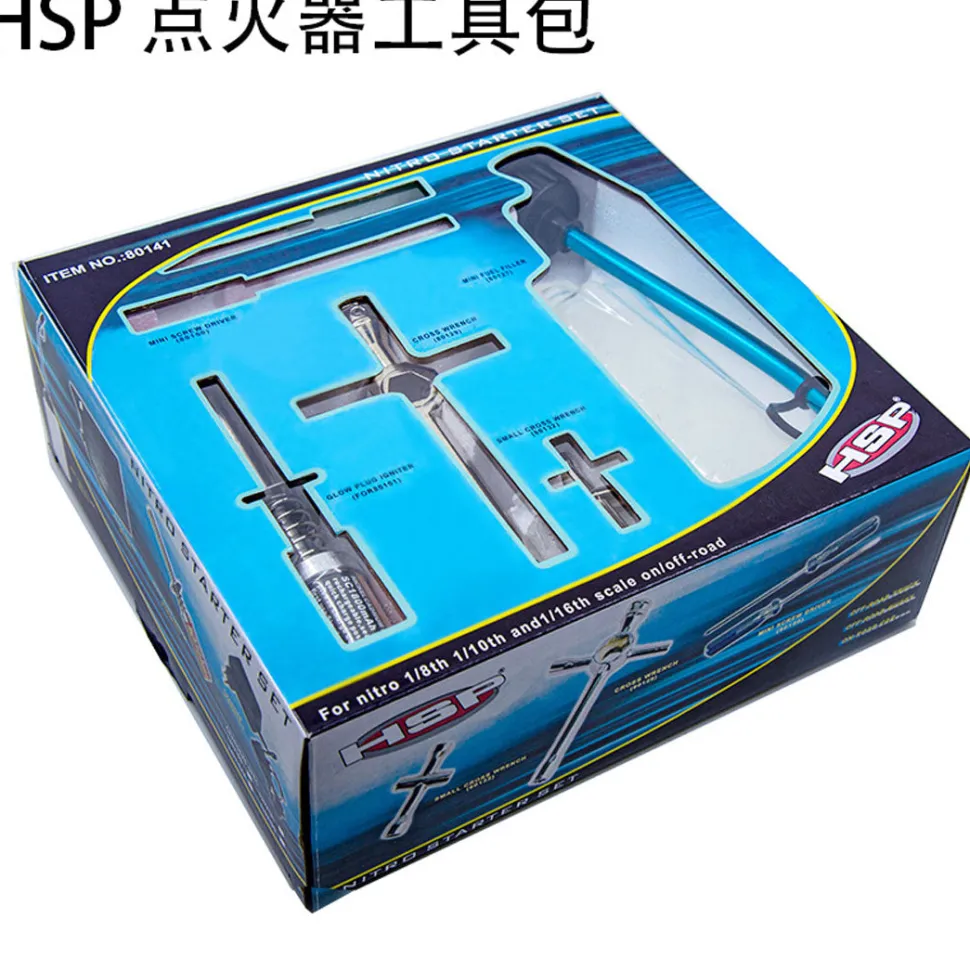 HSP Igniter Start Repair Tool Kit for 1:8 / 1:10 / 1:16 Scale RC Nitro Model Car - EU/US Plug