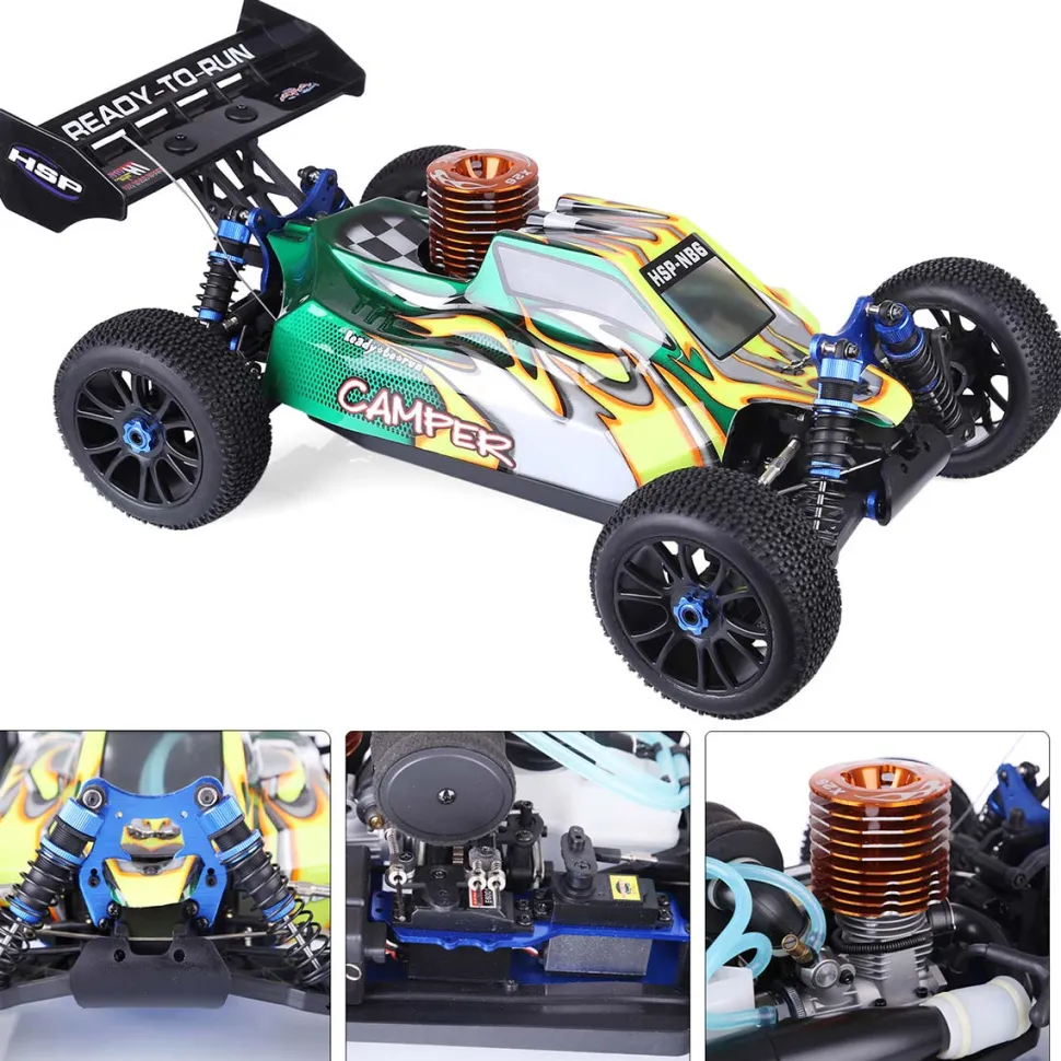 HSP 94970 1/8 Scale 2.4G 4WD RC Off-Road Car Model with FC.26CXP Nitro Engine