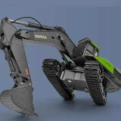 HUINA 4-in-1 1: 14 22CH 2.4G RC Excavator Remote Control Truck Electric Engineering Vehicle Model Unique Gift for Kids, Teens and Adults