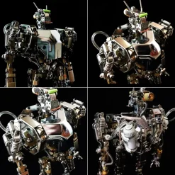 Humanoid-1 3D Metal Future Mech War Machine Model with Articulated Joints & Lights